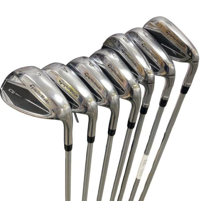 【中古】 テーラーメイド Qi 7S アイアンセット IR 純正特注シャフト (フレックスS) メンズ 男性用 右利き 右用 Cランク ゴルフクラブ