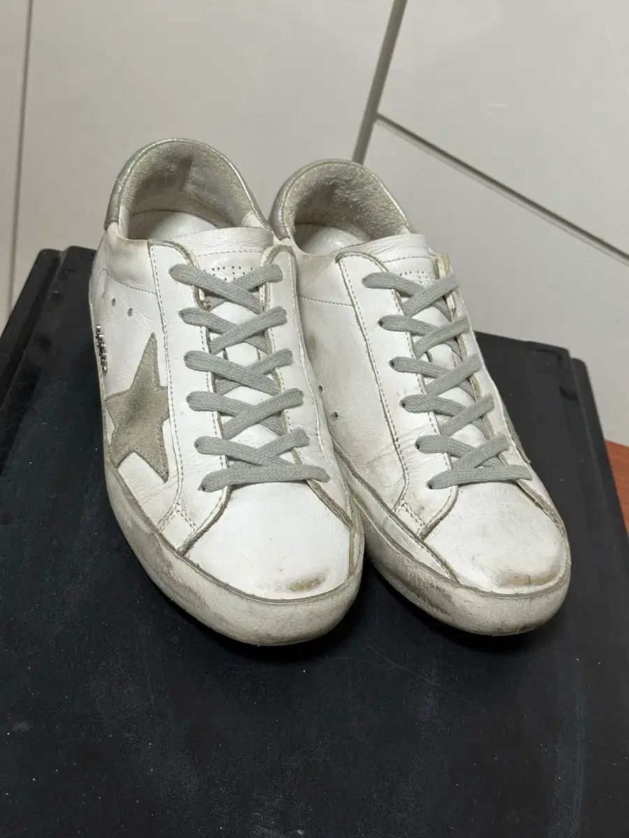 ゴールデン 구스 Goldenn Goose SuperStar 白 シルバー 36