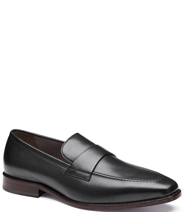 ジョンストンアンドマーフィー メンズ シューズ スリッポン・ローファー レザー Johnston Murphy Mens Floyd Leather Penny Loafers Black ブラック