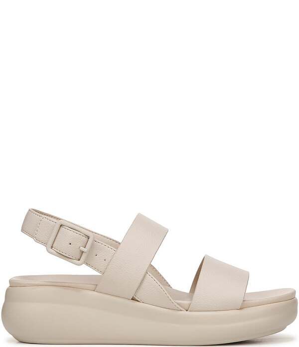 ナチュライザー レディース シューズ サンダル プラットフォーム Naturalizer Coast Platform Wedge Slingback Sandals Porcelain