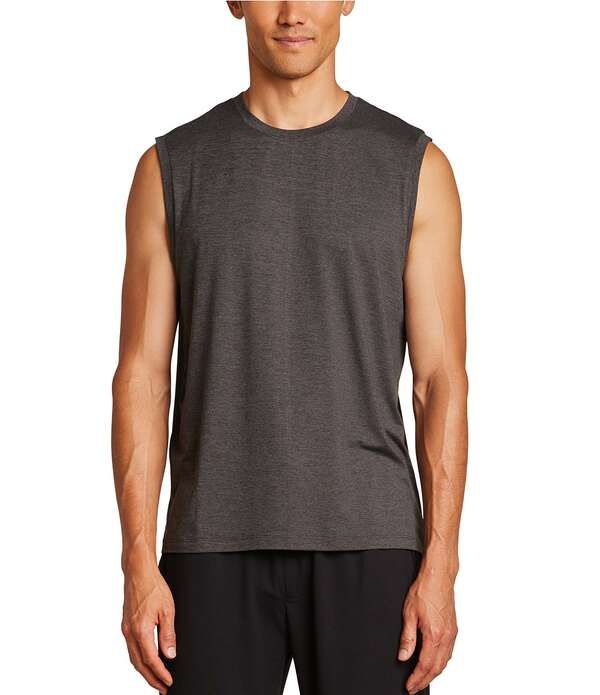 ベアフットドリームス メンズ トップス シャツ ノースリーブ Barefoot Dreams Men Butterchic Sleeveless Muscle TShirt Carbon