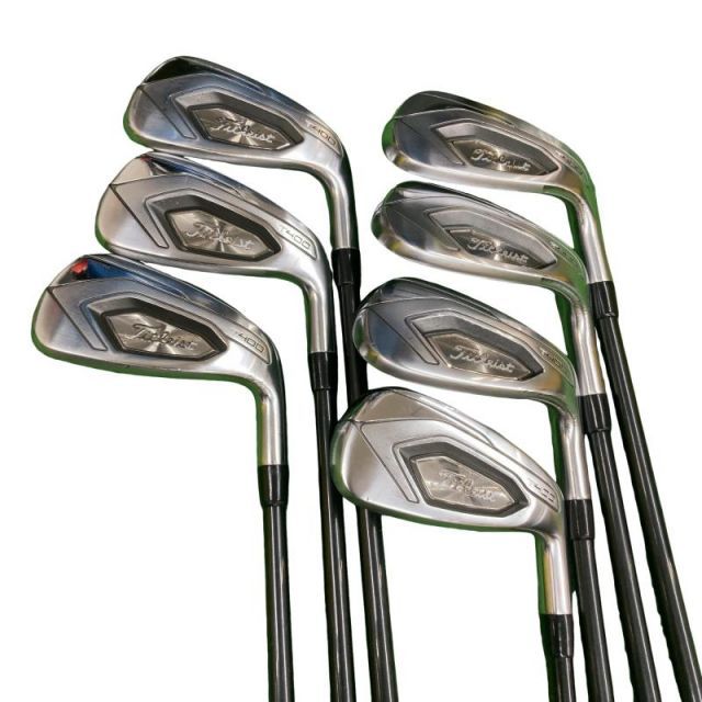 【中古】 タイトリスト Titleist T400 7S アイアンセット IR 純正特注シャフト (フレックスS) メンズ 男性用 右利き 右用 Cランク ゴルフクラブ