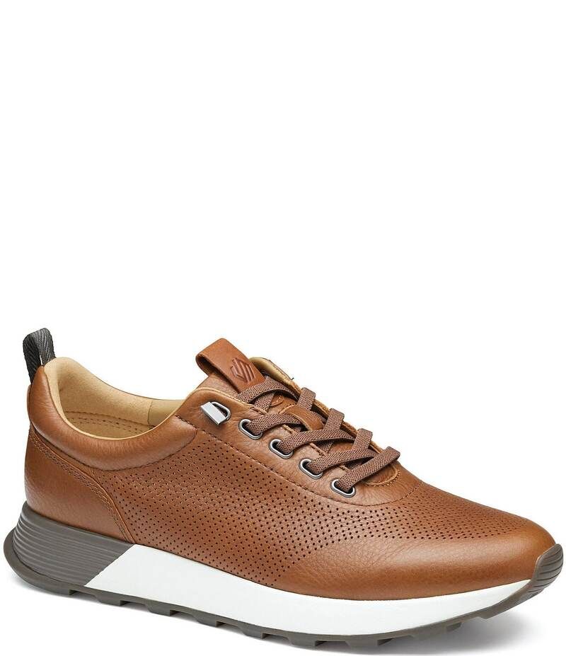 ジョンストンアンドマーフィー メンズ シューズ ドレスシューズ スニーカー レザー Johnston Murphy Mens Kinnon Perforated Leather Sneakers Ta