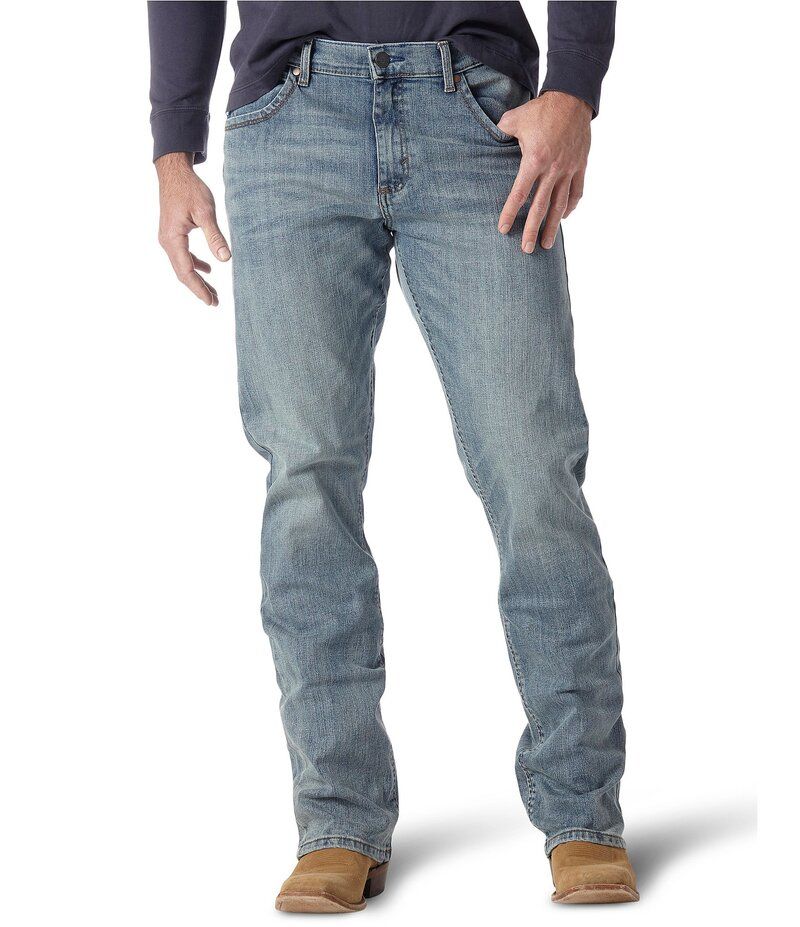 ラングラー メンズ ボトムス デニムパンツ スリムフィット ブーツカット ブーツ ジーンズ WranglerR RetroR Bearcreek Slim Fit Bootcut Jeans Bear