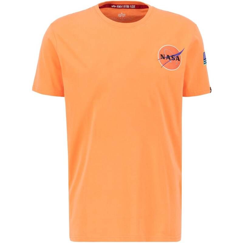 アルファインダストリーズ メンズ トップス シャツ Alpha Industries SPACE SHUTTLE T 710 Tangerine タンジェリン