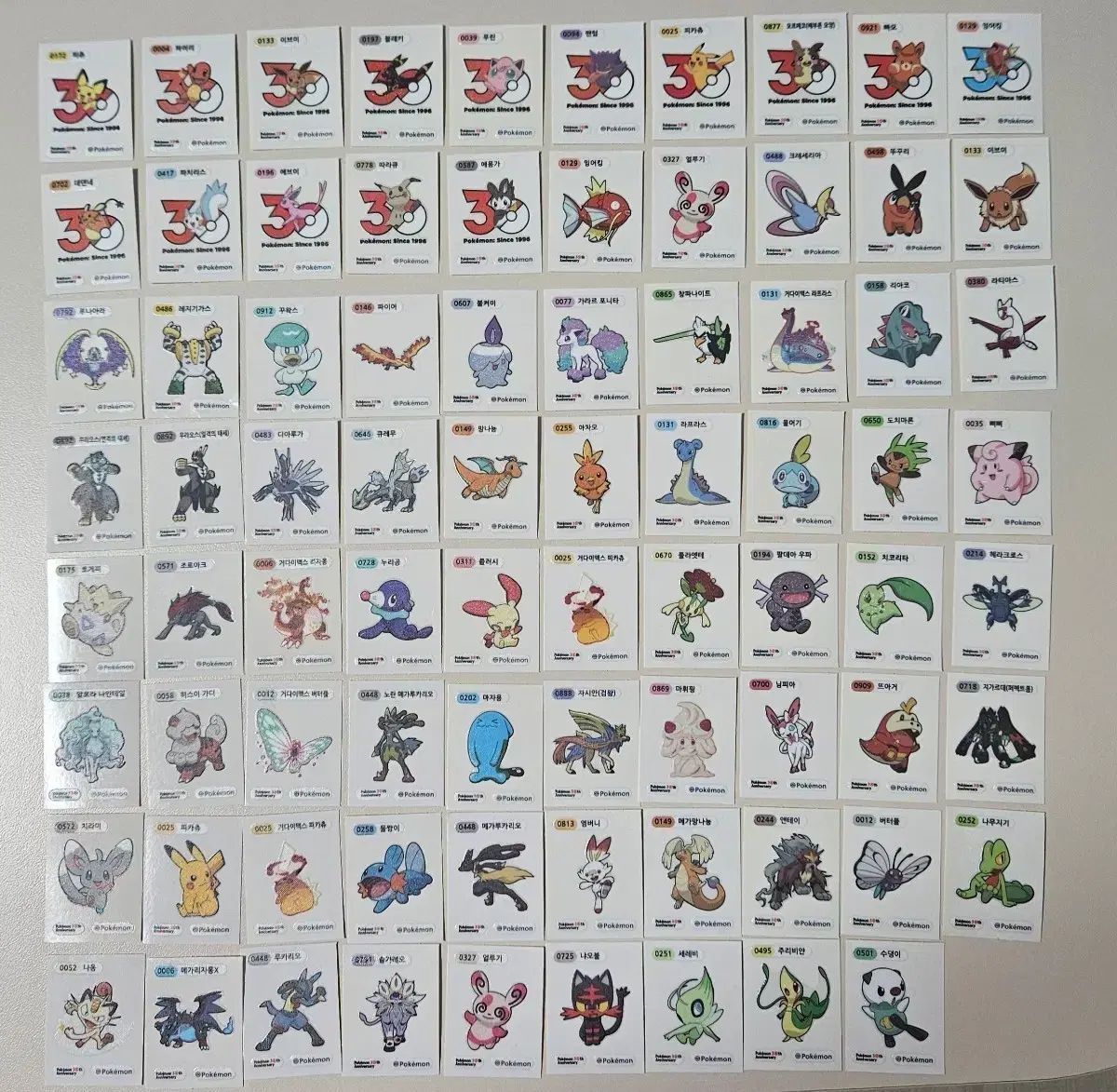 ポケットモンスター 30周年 ティブティブシール まとめ