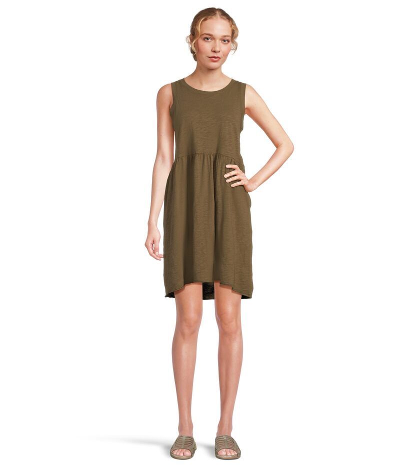 モッドドック レディース トップス ワンピース Mododoc Drop Shirred Waist Tank Dress Fern