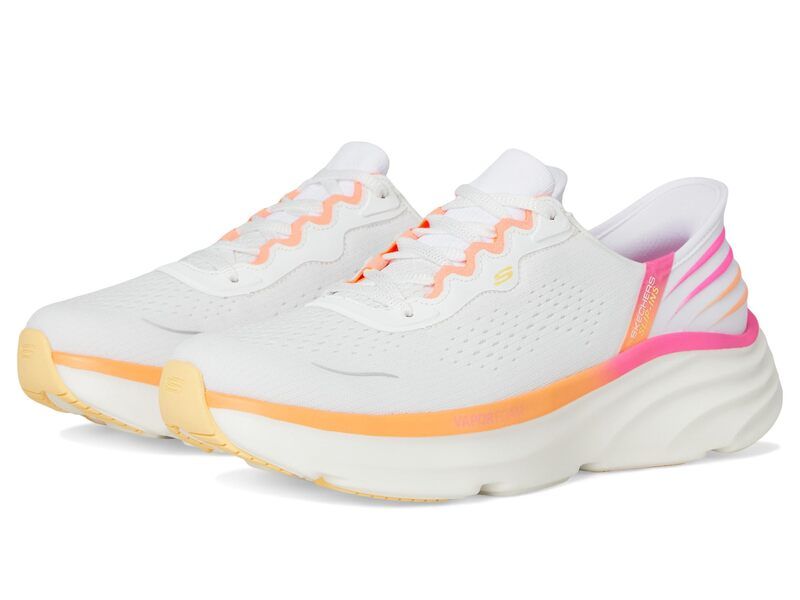 スケッチャーズ レディース シューズ スニーカー SKECHERS DLux Vapor Hands Free SlipINS White Multi ホワイト