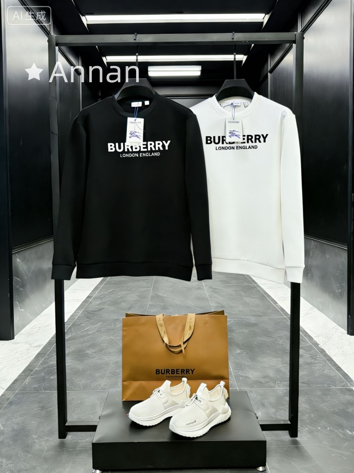 激レア新品 新品 タグ付 BURBERRY バーバリー パーカー シンプルフード付きパーカー ユニセックス 10,950円
