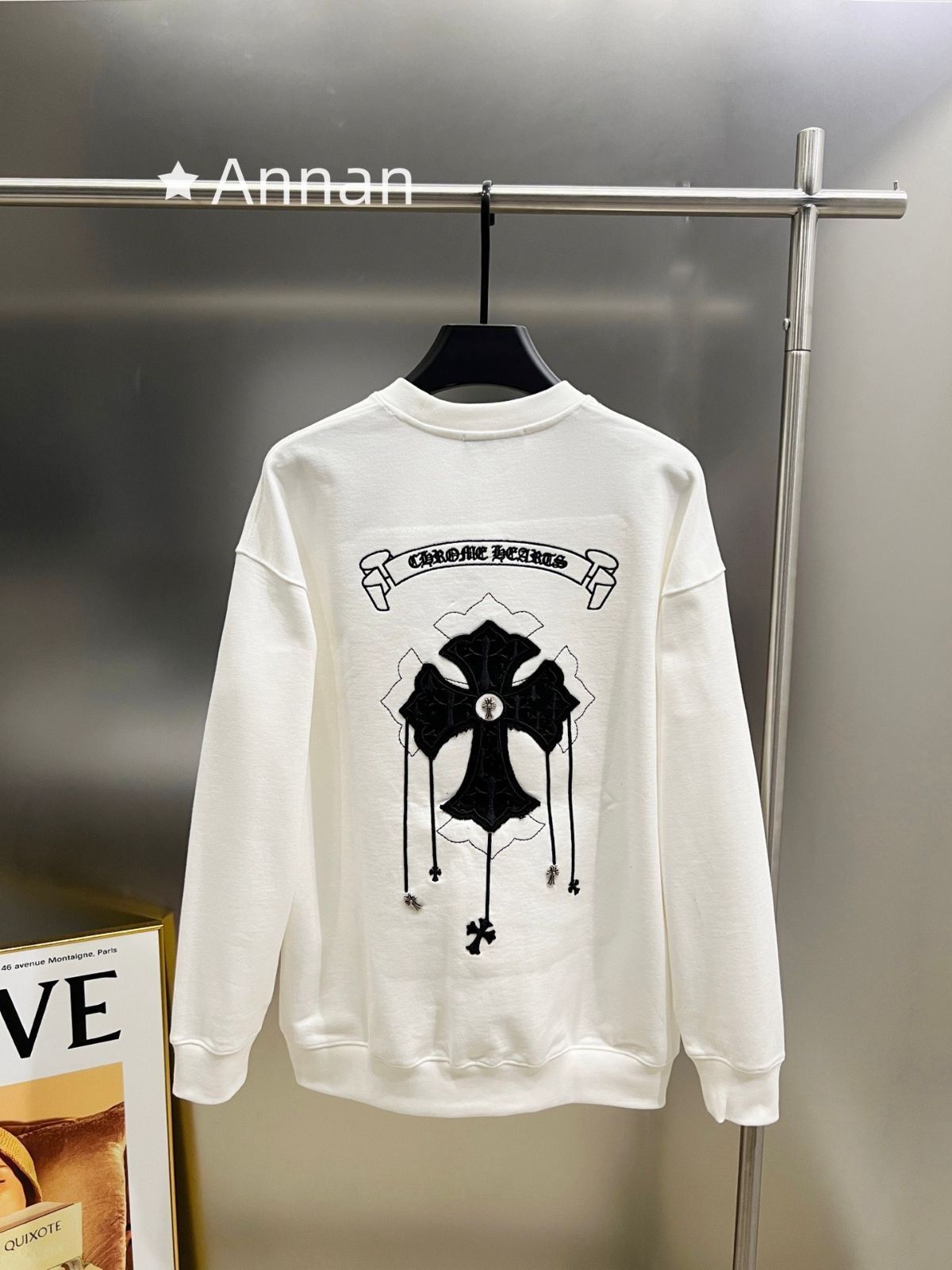 【極美品】【希少】美品 新品 タグ付 CHROME HEARTS クロムハーツ パーカー シンプルフード付きパーカー ユニセックス