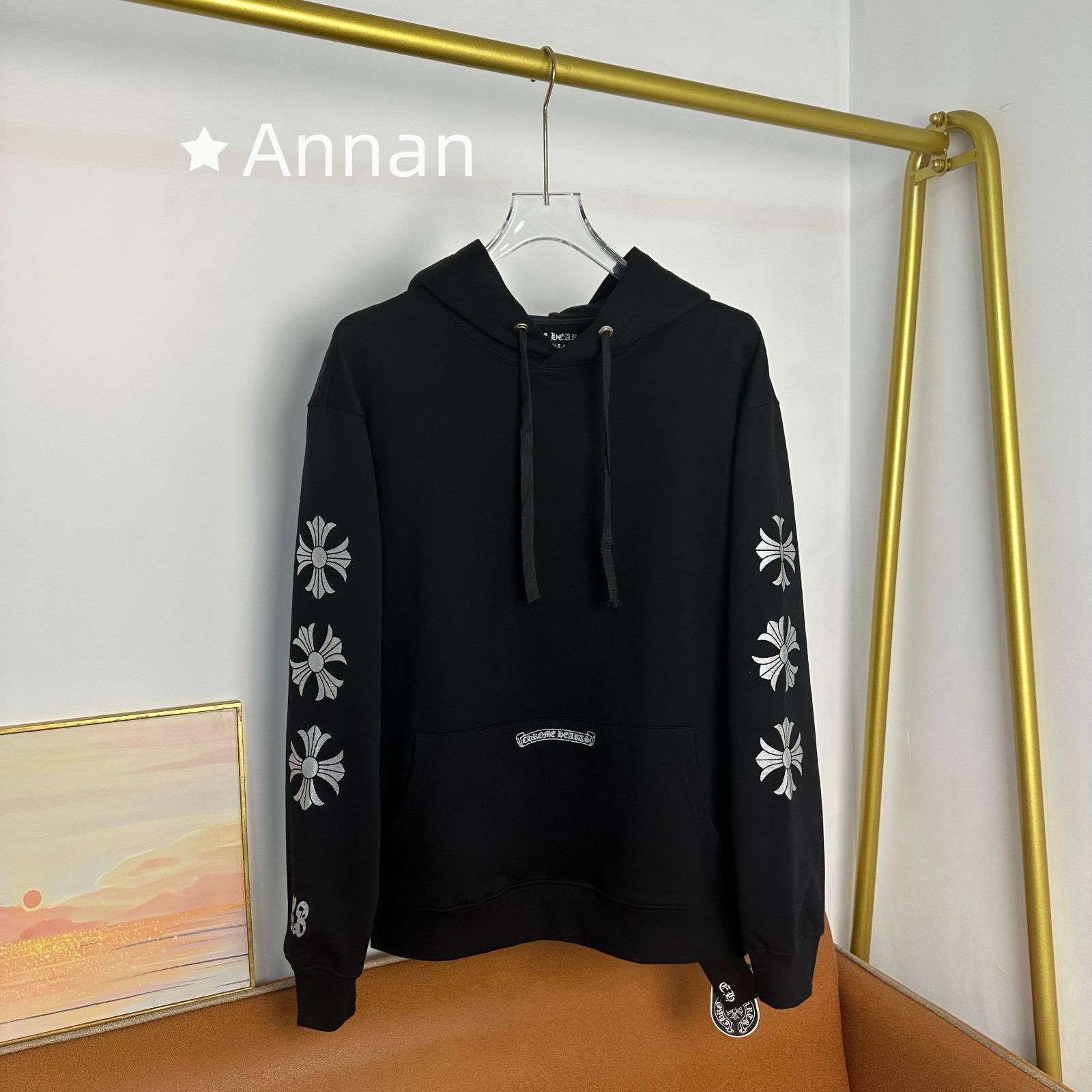 高級 人気商品新品 タグ付 CHROME HEARTS クロムハーツ パーカー シンプルフード付きパーカー ユニセックス