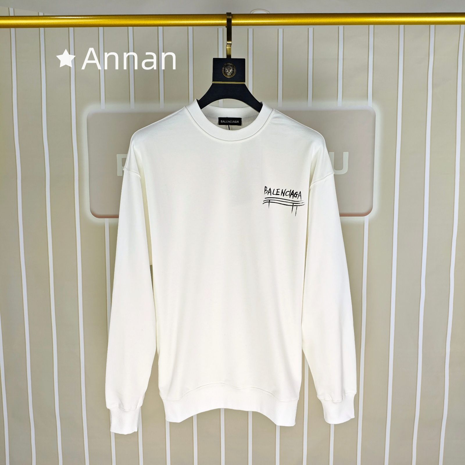 限界 美品 新品 タグ付 BALENCIAGA バレンシアガ パーカー シンプルフード付きパーカー ユニセックス