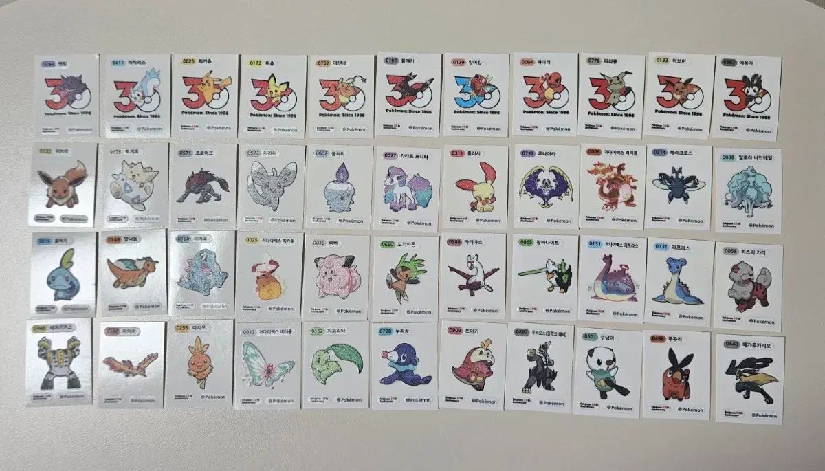 ポケットモンスター30周年ティブティブシール