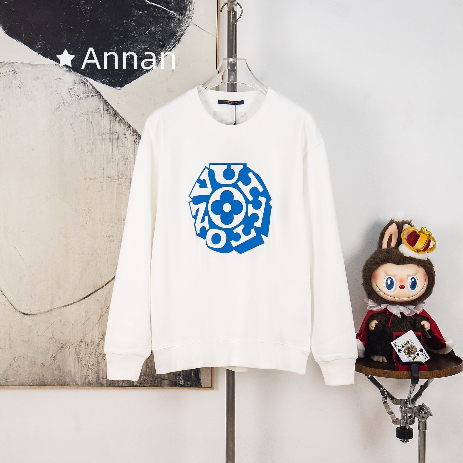【限定】送料無料新品！新品 タグ付 LV LOUIS VUITTON ルイヴィトンパーカー シンプルフード付きパーカー ユニセックス