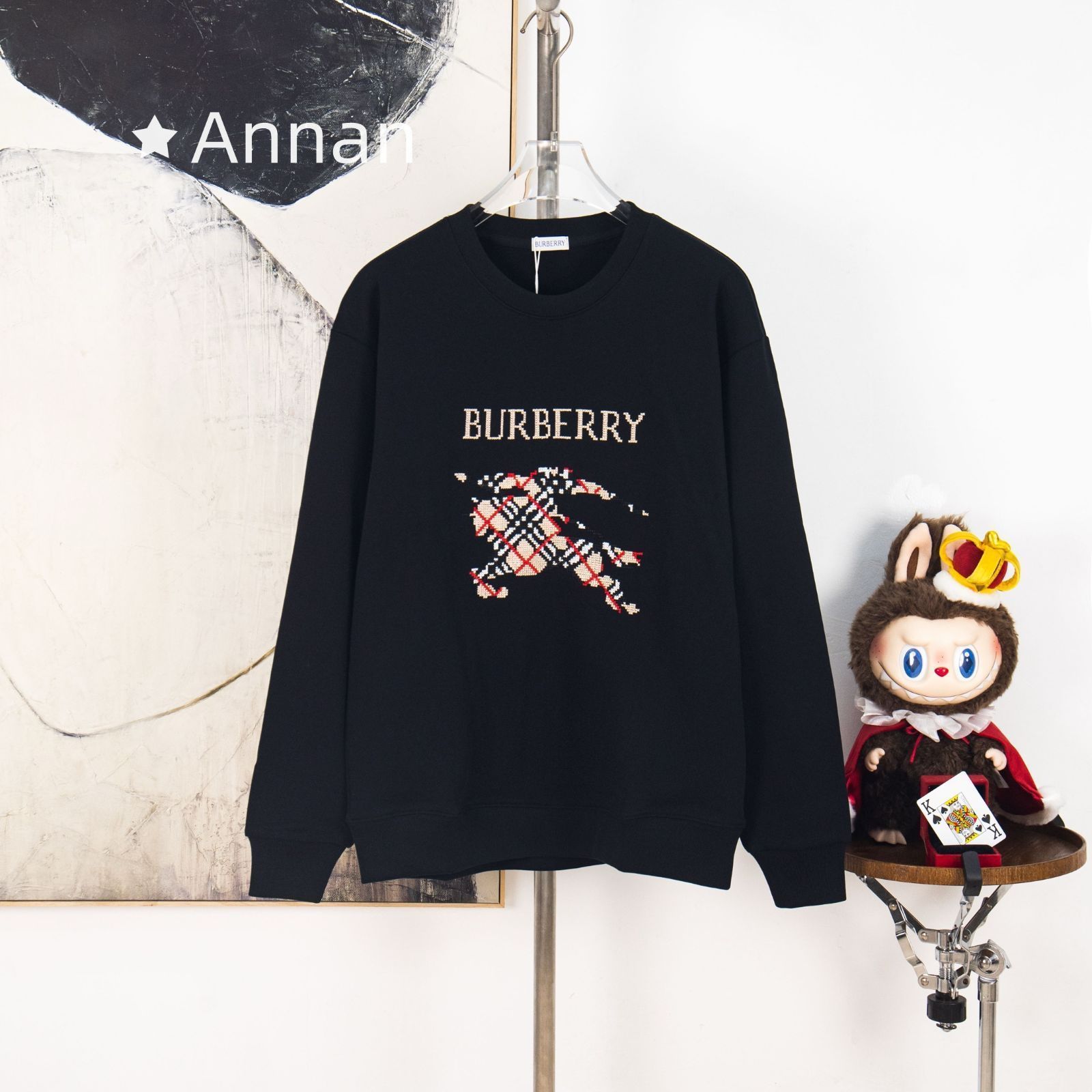 【極美品 現行型】新品 タグ付 BURBERRY バーバリー パーカー シンプルフード付きパーカー ユニセックス