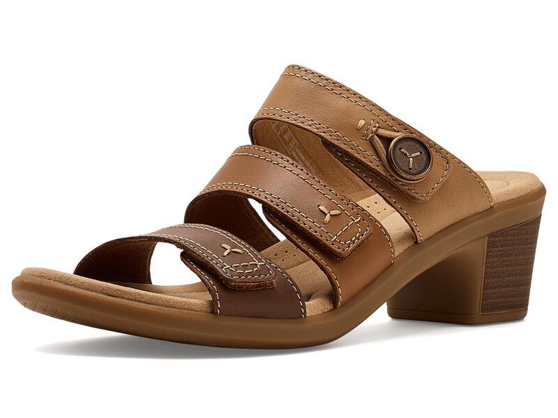クラークス レディース シューズ ヒール Clarks Emily 2 Adella Brown Multi Lea ブラウン
