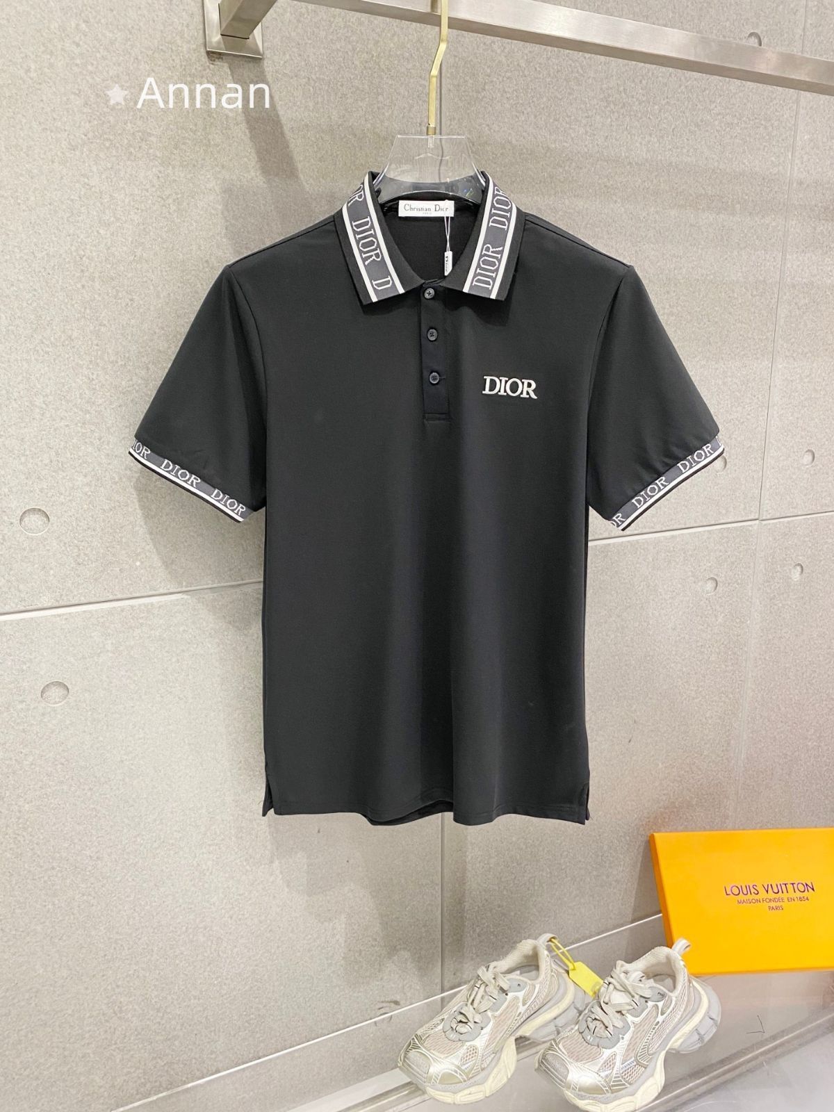 状態良 超新品 タグ付 CHRISTIAN DIOR クリスチャン ディオールポロシャツ 半袖シャツ POLO メンズ レディース ユニセックス カジュアル