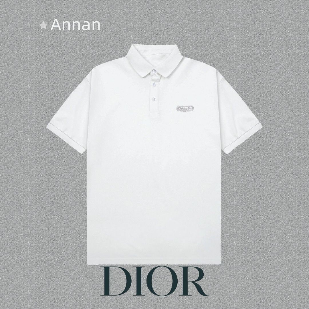 現行限定未使用に近い 新品 タグ付 CHRISTIAN DIOR クリスチャン ディオール ポロシャツ 半袖シャツ POLO メンズ レディース ユニセックス カジュアル