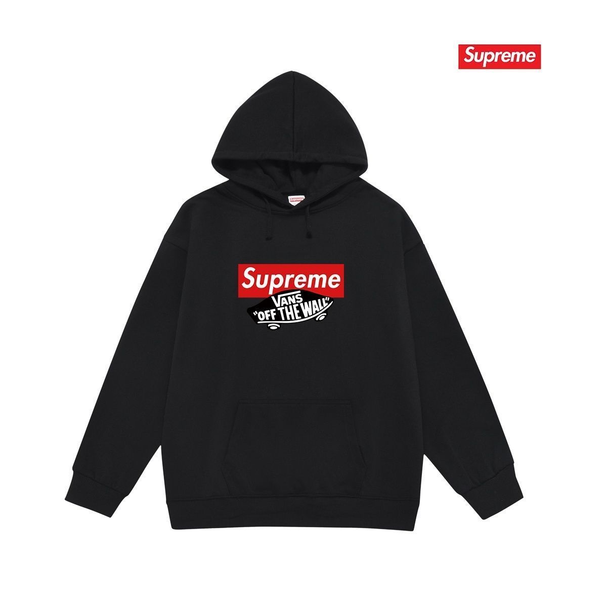 送料込☆新品 タグ付 SUPREME シュプリームパーカー シンプルフード付きパーカー ユニセックス