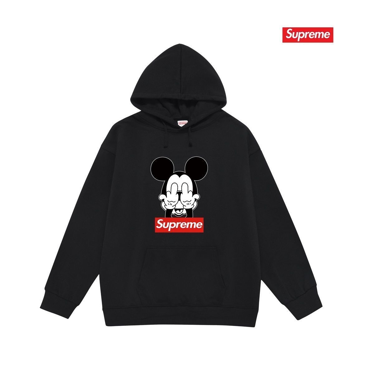 美品★ 新品 タグ付 SUPREME シュプリームパーカー シンプルフード付きパーカー ユニセックス
