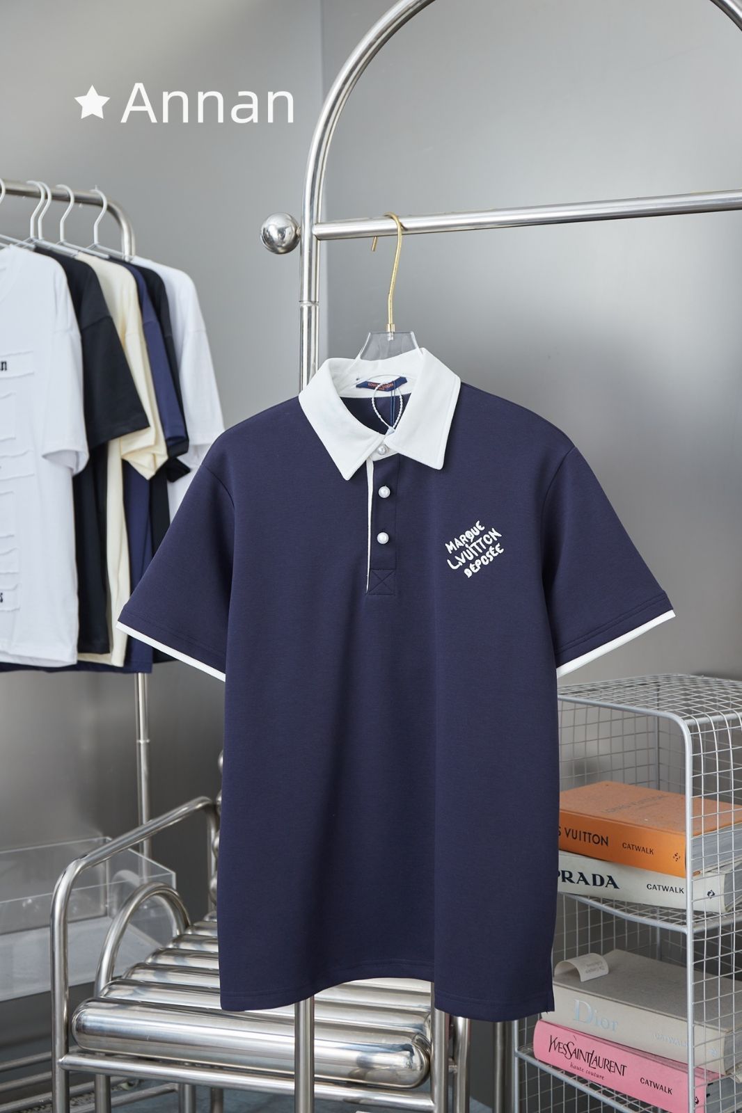 【未使用品】最終値下げ新品 タグ付 LV LOUIS VUITTON ルイヴィトン ポロシャツ 半袖シャツ POLO メンズ レディース ユニセックス カジュアル