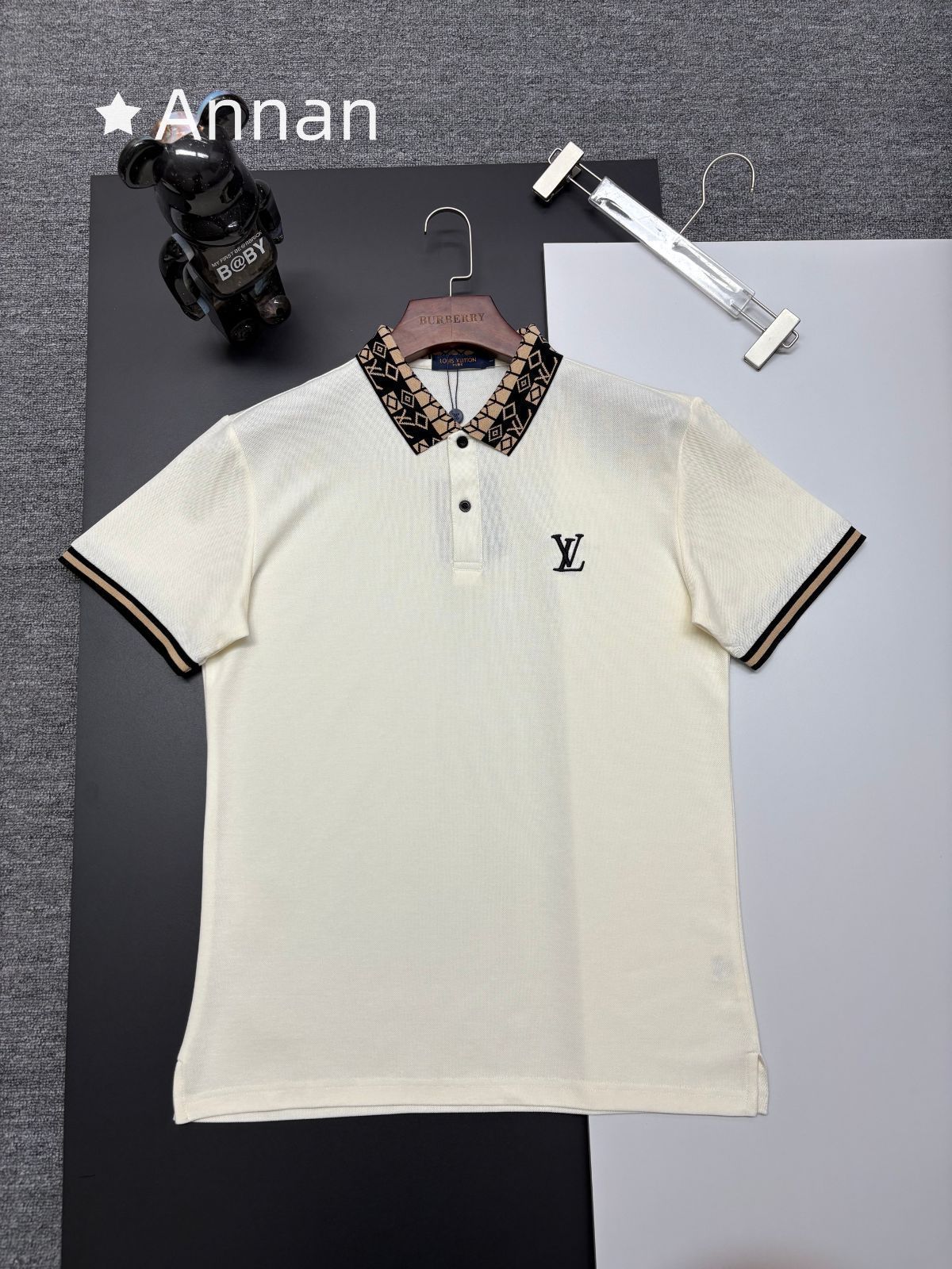 高級美品 状態良 新品！新品 タグ付 LV LOUIS VUITTON ルイヴィトン ポロシャツ 半袖シャツ POLO メンズ レディース ユニセックス カジュアル