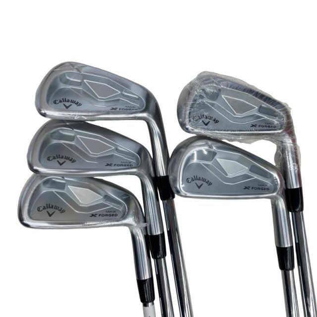【中古】 キャロウェイ X FORGED MAX(2025) 5S アイアンセット IR 純正特注シャフト (フレックスS) メンズ 男性用 右利き 右用 Aランク ゴルフクラブ