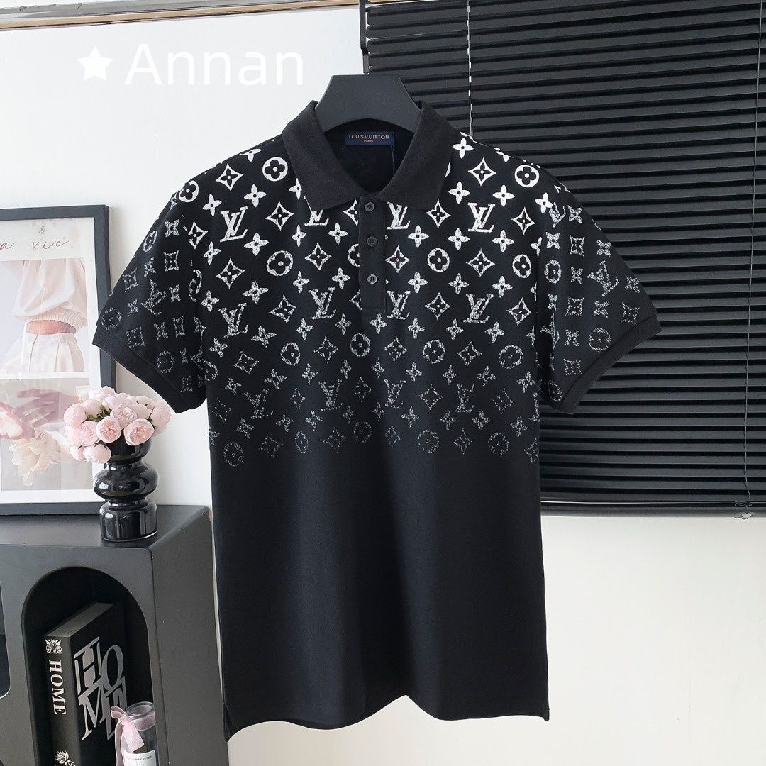 最終値下げ！新品 タグ付 LV LOUIS VUITTON ルイヴィトン ポロシャツ 半袖シャツ POLO メンズ レディース ユニセックス カジュアル