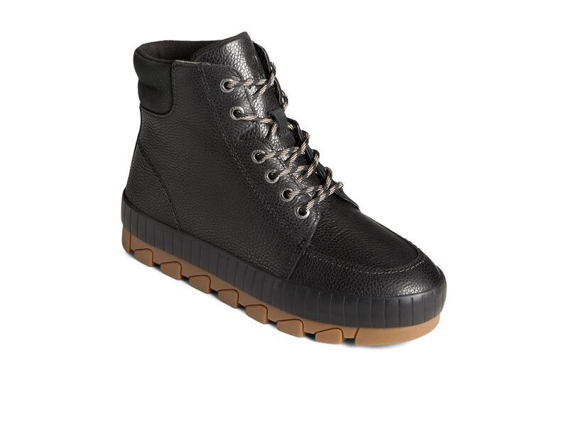 スペリー レディース シューズ ブーツ・レインブーツ レース Sperry Torrent LaceUp Black Leather ブラック