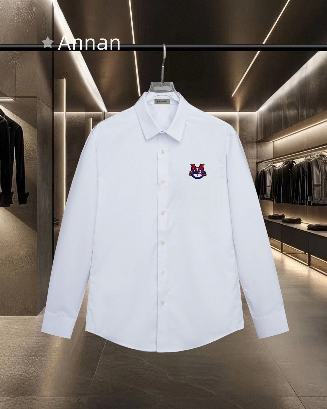 【未使用品】新品 タグ付 MONCLER モンクレール 長袖シャツ メンズ レディース ユニセックス カジュアル