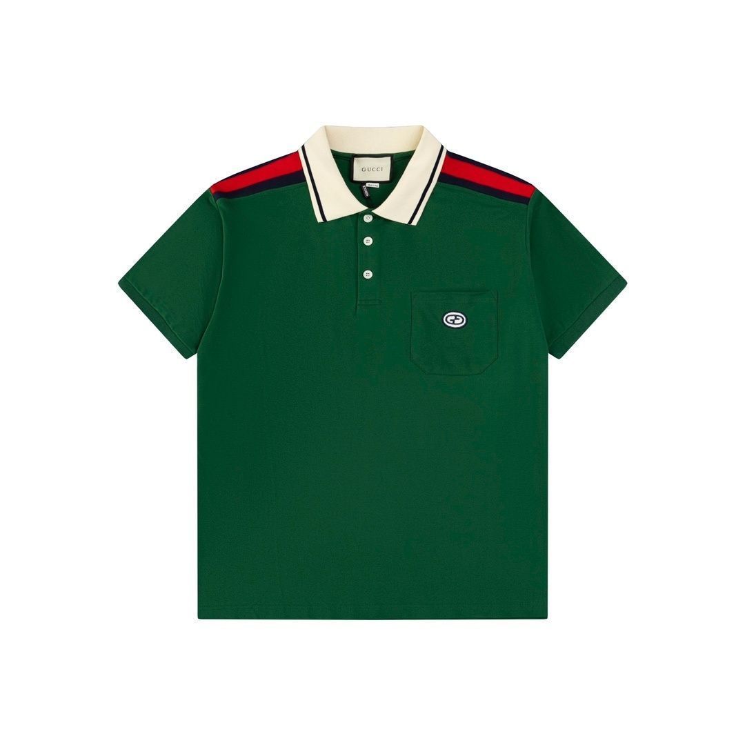 美品★ ★★新品 タグ付 GUCCI グッチ ポロシャツ 半袖シャツ POLO メンズ レディース ユニセックス カジュアル