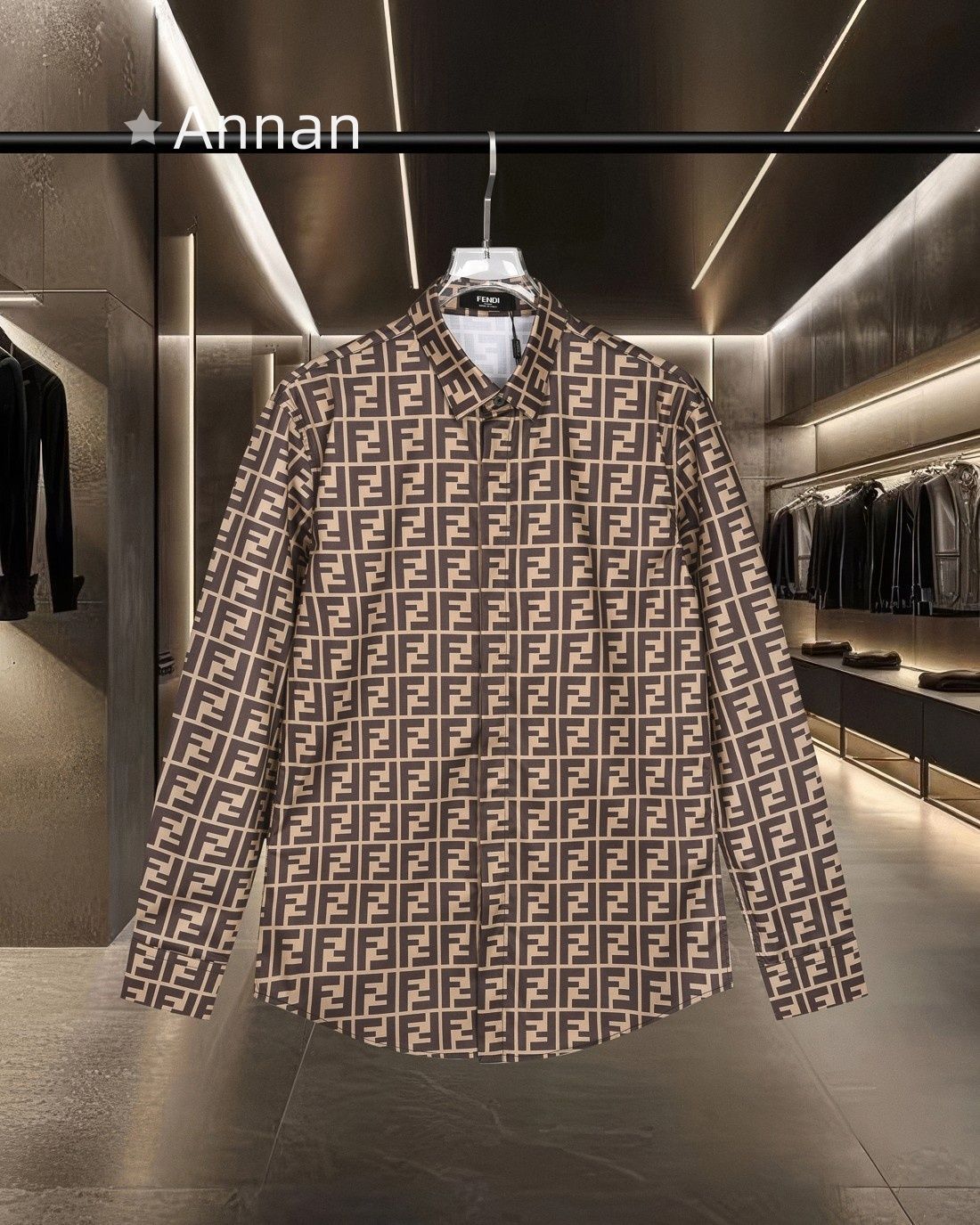 状態良 期間限定☆新品 タグ付 FENDI フェンディ 長袖シャツ メンズ レディース ユニセックス カジュアル