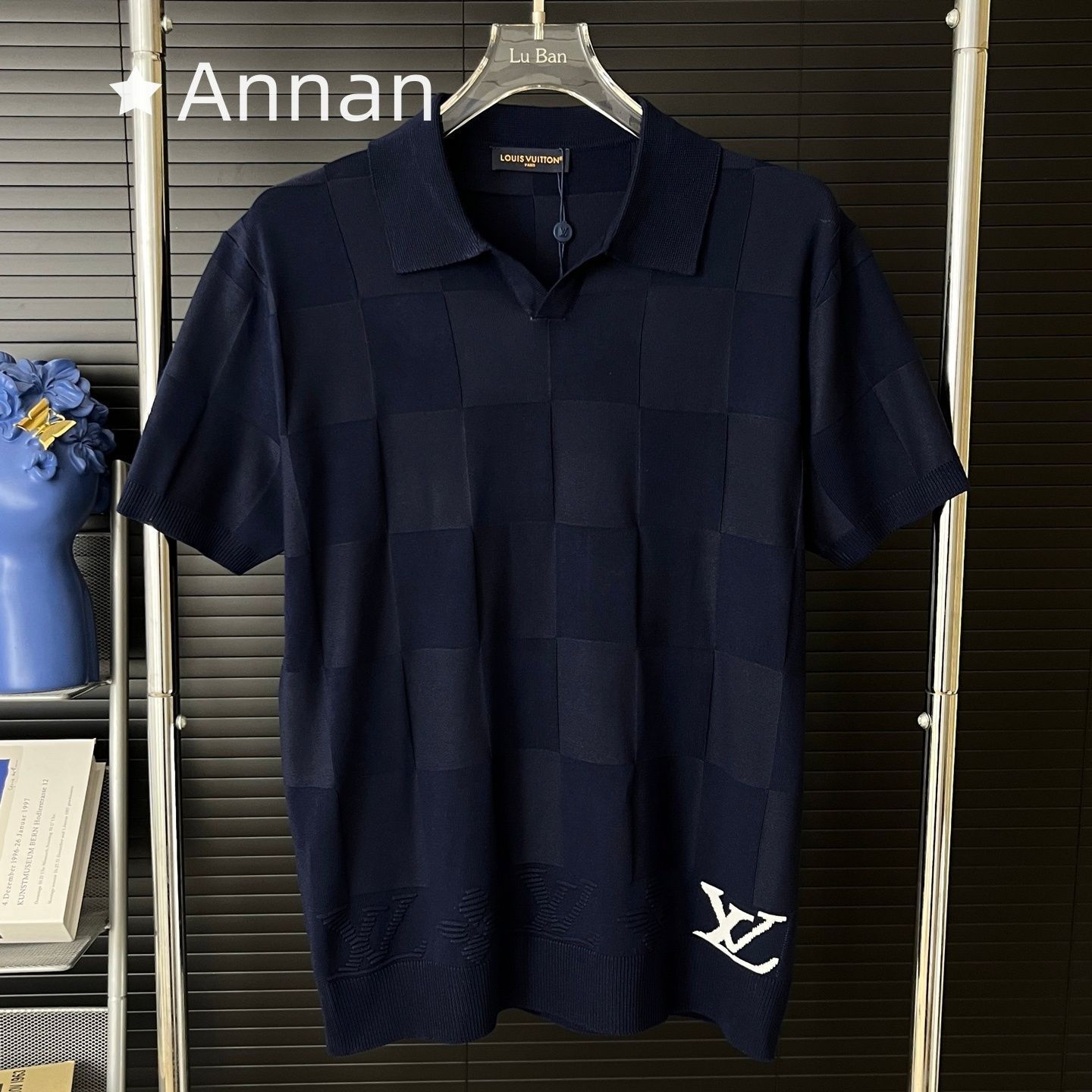 状態良 期間限定☆新品 タグ付 LV LOUIS VUITTON ルイヴィトン ポロシャツ 半袖シャツ POLO メンズ レディース ユニセックス カジュアル