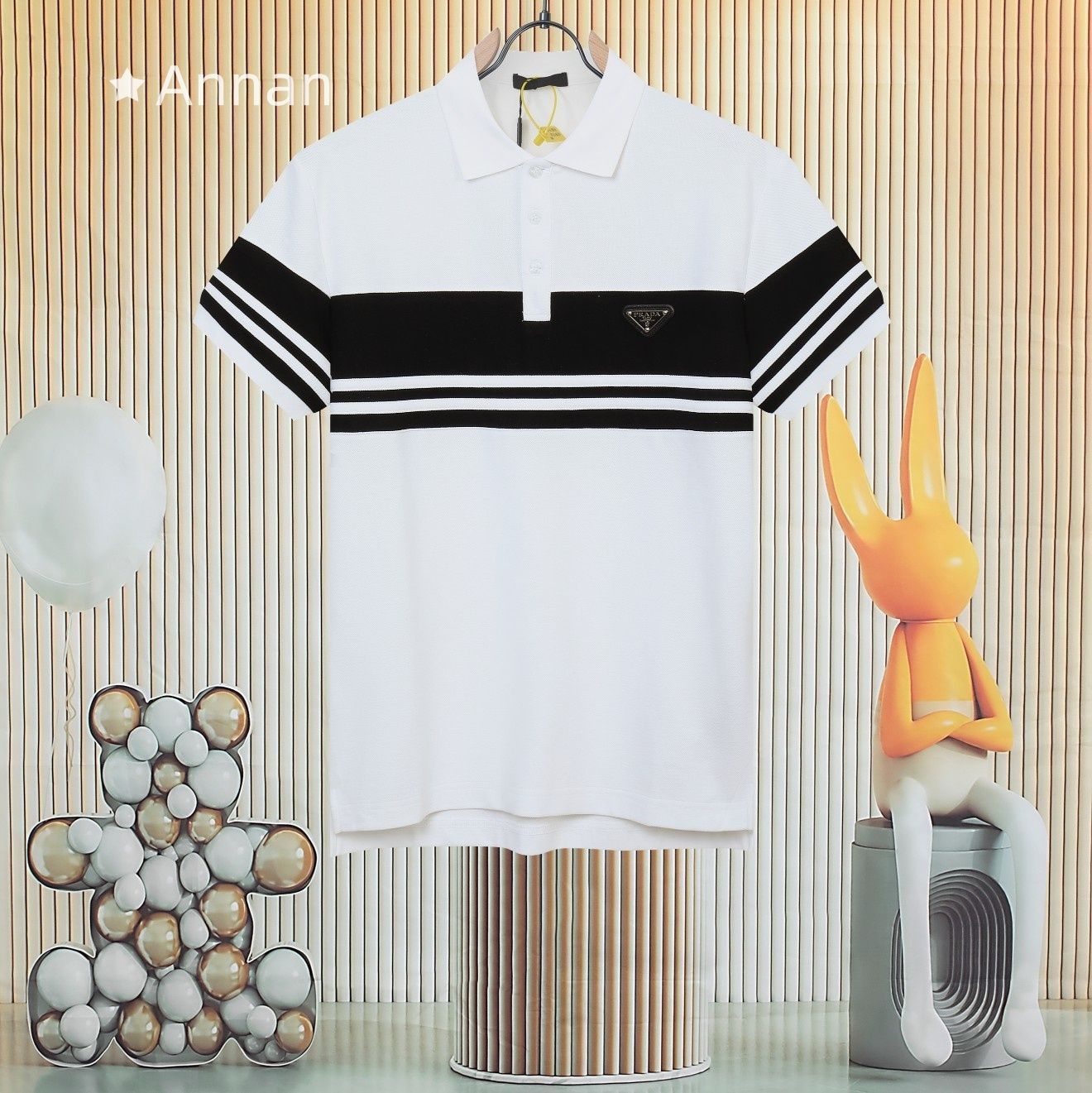 【限定】送料無料 新品 タグ付 PRADA プラダ ポロシャツ 半袖シャツ POLO メンズ レディース ユニセックス カジュアル