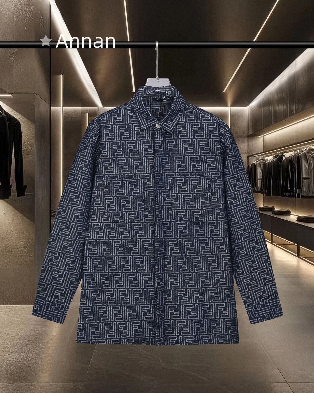 人気 極美品新品 タグ付 FENDI フェンディ 長袖シャツ メンズ レディース ユニセックス カジュアル