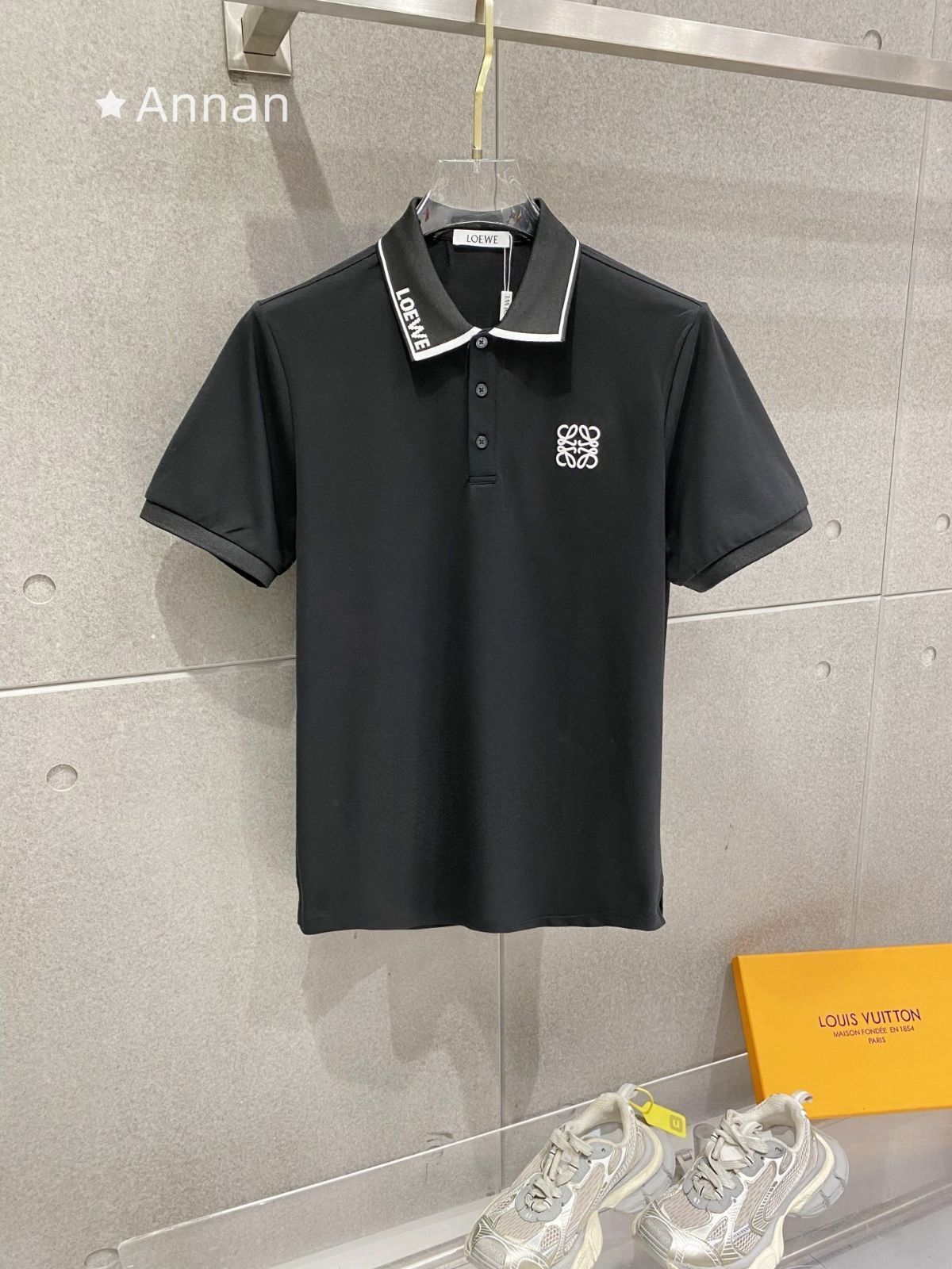 高級 人気商品新品 タグ付 LOEWE ロエベ ポロシャツ 半袖シャツ POLO メンズ レディース ユニセックス カジュアル