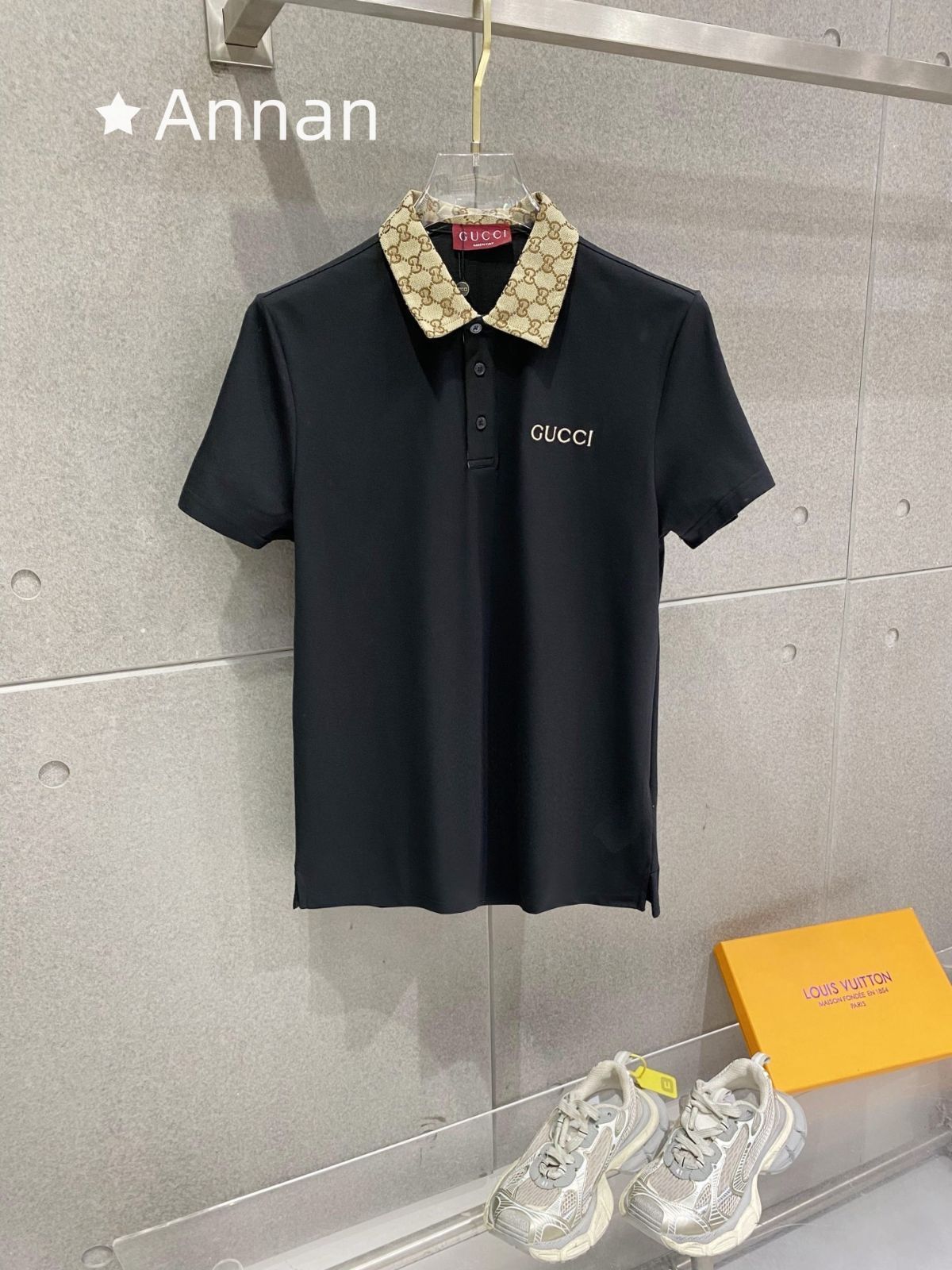 送料込☆ 超美品新品 タグ付 GUCCI グッチ ポロシャツ 半袖シャツ POLO メンズ レディース ユニセックス カジュアル