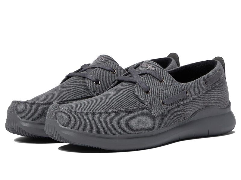 プロペット メンズ シューズ デッキシューズ レース Propet Viasol Lace Grey グレー