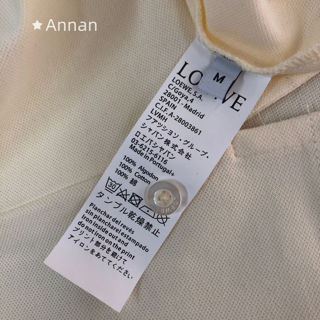 新品同様 人気 人気商品新品 タグ付 LOEWE ロエベ ポロシャツ 半袖シャツ POLO メンズ レディース ユニセックス カジュアル