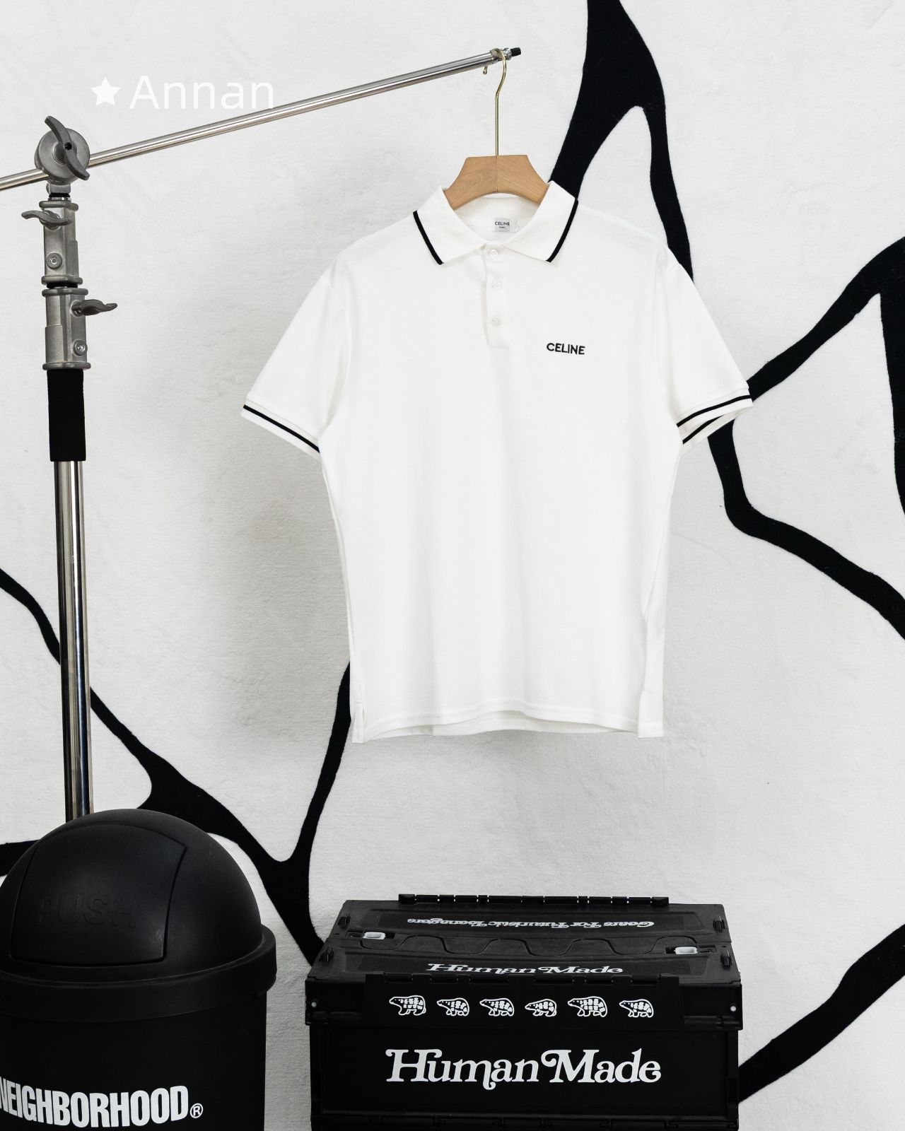 限定 新品未使用品 本日限定！本日限定！新品 タグ付 CELINE セリーヌ 半袖シャツ POLO メンズ レディース ユニセックス カジュアル