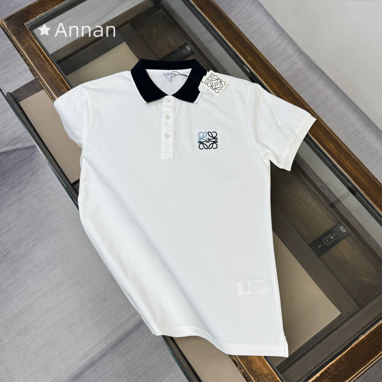 美品 期間限定☆ 新品 タグ付 LOEWE ロエベ ポロシャツ 半袖シャツ POLO メンズ レディース ユニセックス カジュアル