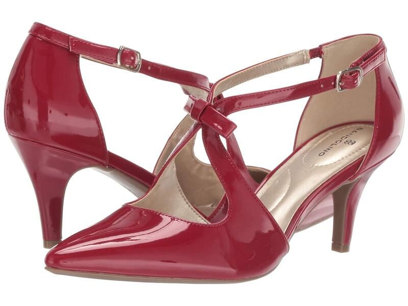 バンドリーノ レディース シューズ ヒール Bandolino Zeffer Pump Rossy Red Patent レッド