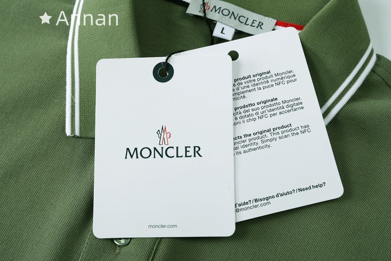 美品★ ★★新品 タグ付 MONCLER モンクレール ポロシャツ 半袖シャツ POLO メンズ レディース ユニセックス カジュアル