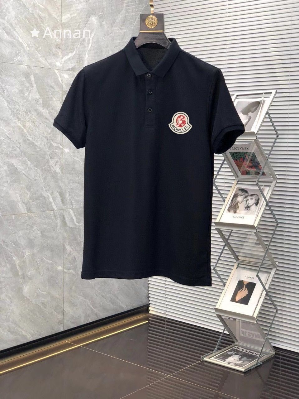 本日限定 ★★新品 タグ付 MONCLER モンクレール ポロシャツ 半袖シャツ POLO メンズ レディース ユニセックス カジュアル