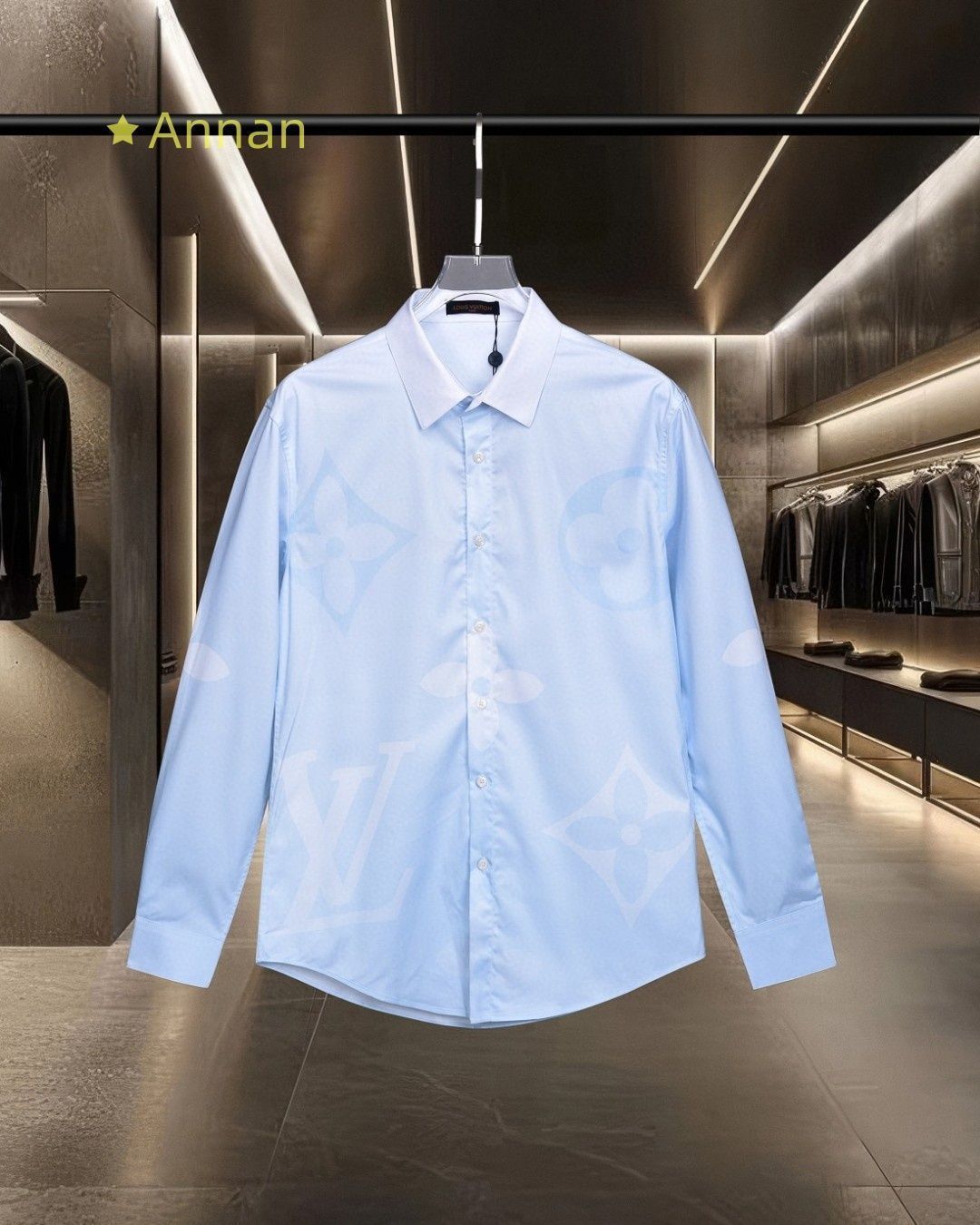 極美品 入手困難新品 タグ付 LV LOUIS VUITTON ルイヴィトン 長袖シャツ メンズ レディース ユニセックス カジュアル