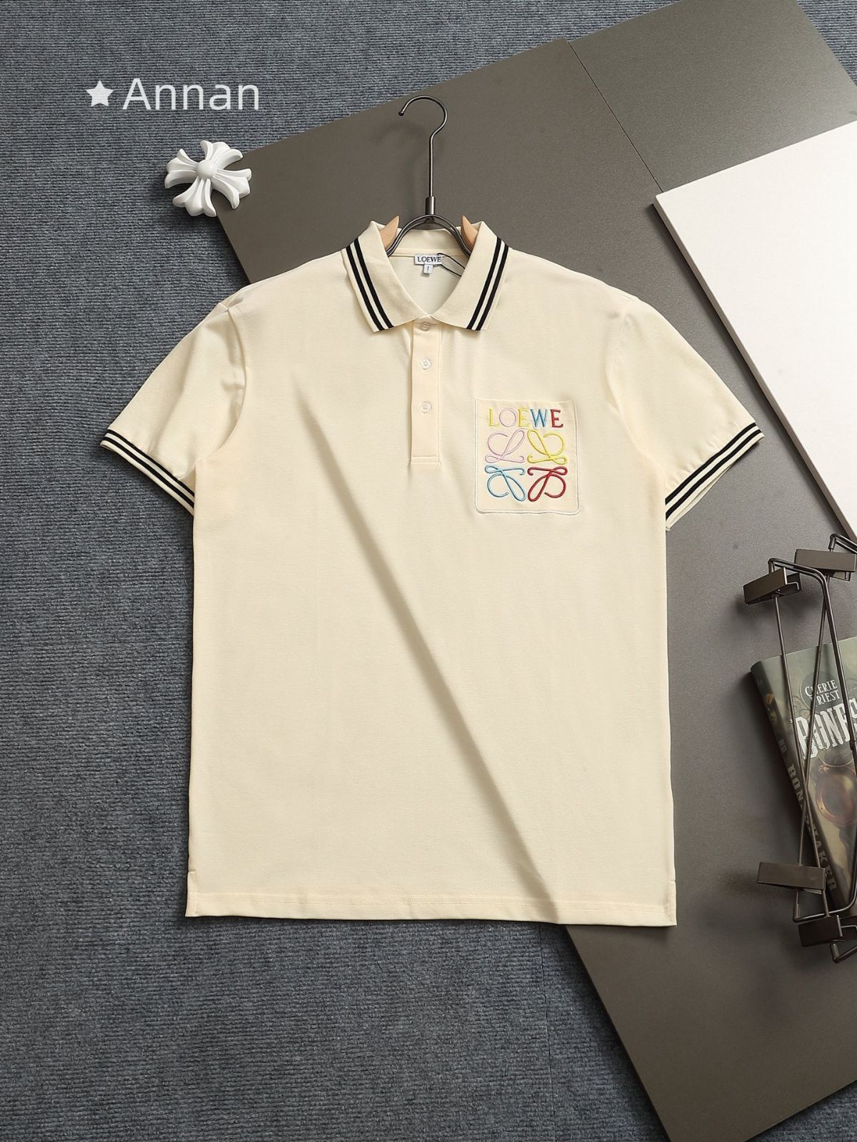 新作 期間限定☆新品 タグ付 LOEWE ロエベ ポロシャツ 半袖シャツ POLO メンズ レディース ユニセックス カジュアル