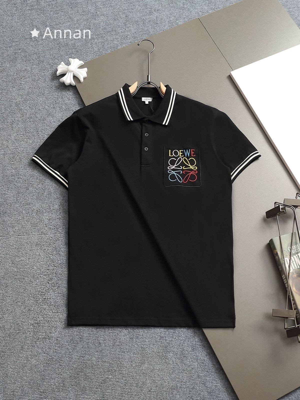 最終値下げ！新品 タグ付 LOEWE ロエベ ポロシャツ 半袖シャツ POLO メンズ レディース ユニセックス カジュアル 8,030円
