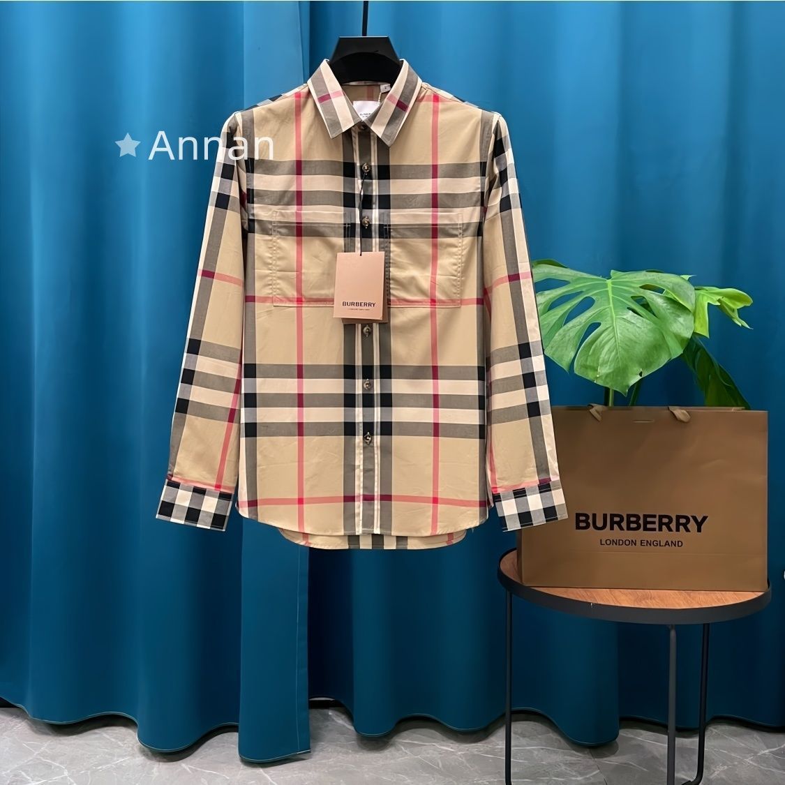 送料無料 本日特価 新品 タグ付 BURBERRY バーバリー 長袖シャツ メンズ レディース ユニセックス カジュアル