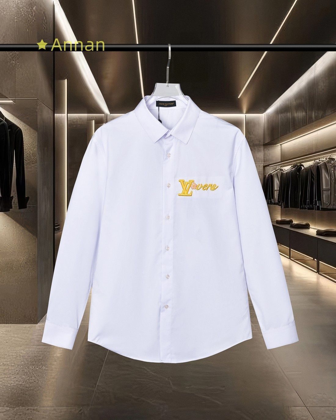 【未使用品】最終値下げ新品 タグ付 LV LOUIS VUITTON ルイヴィトン 長袖シャツ メンズ レディース ユニセックス カジュアル
