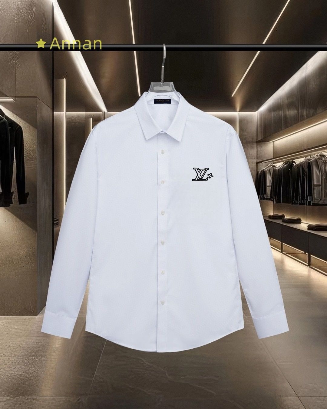 高級美品 状態良 新品！新品 タグ付 LV LOUIS VUITTON ルイヴィトン 長袖シャツ メンズ レディース ユニセックス カジュアル